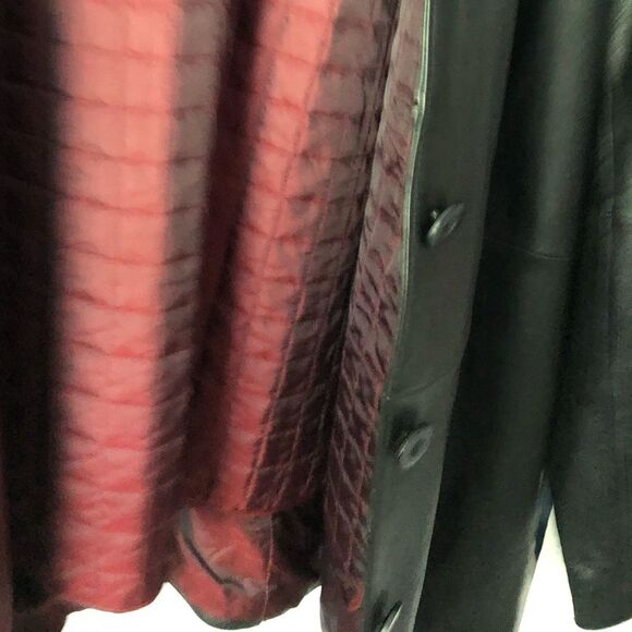 Vintage 90s Wilson's Leather Jacket 3M Thinsulate Quilt Lined women plus sz 2X - Picture 7 of 15